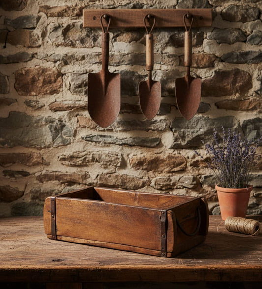 CAJA DE MADERA ENVEJECIDA