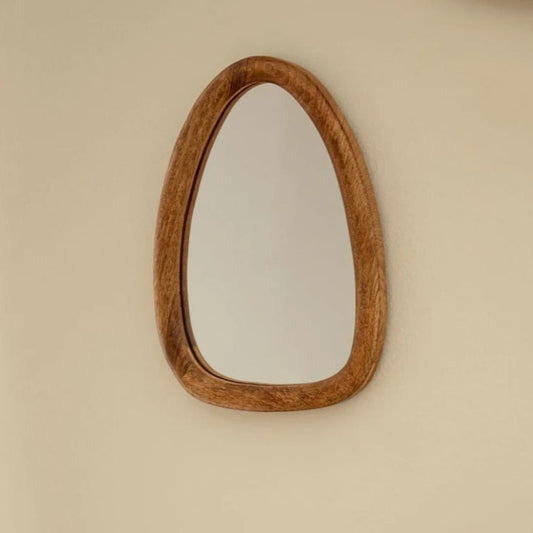 ESPEJO DE PARED EN MADERA DE MANGO