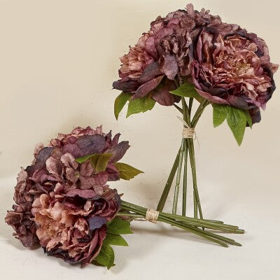 FLOR PEONÍA BURDEOS