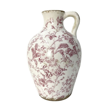 JARRÓN FLORAL BURDEOS ASA