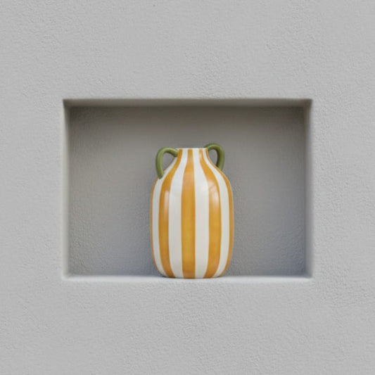 JARRÓN RAYAS PORCELANA