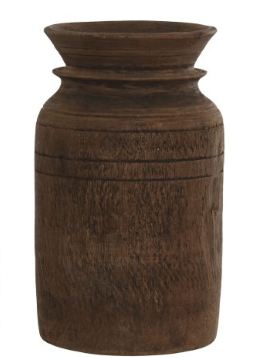 JARRÓN MADERA NEPAL