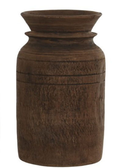 JARRÓN MADERA NEPAL