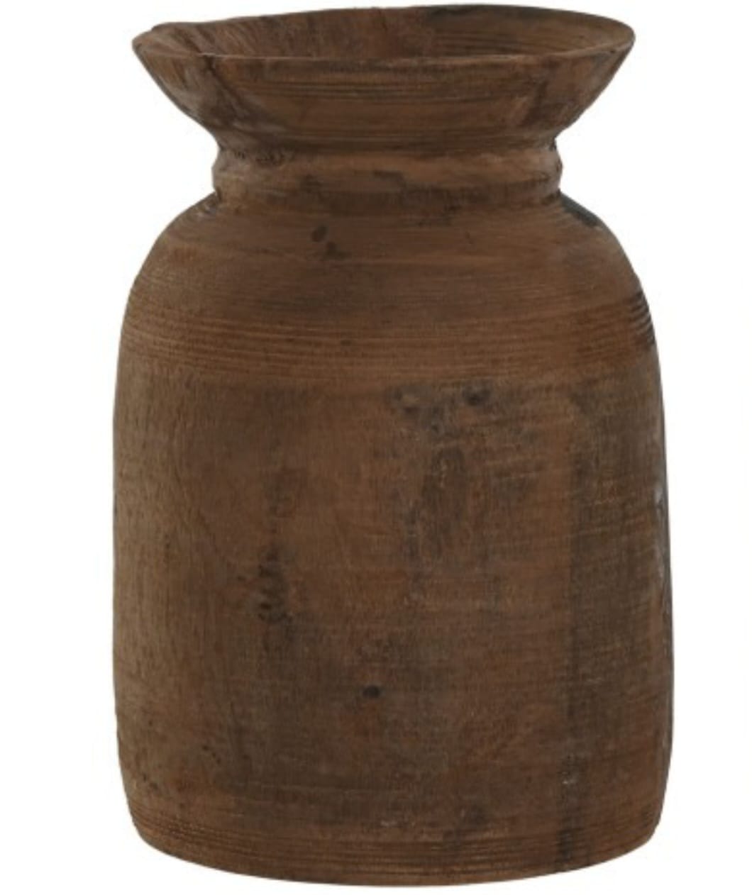 JARRÓN MADERA NEPAL