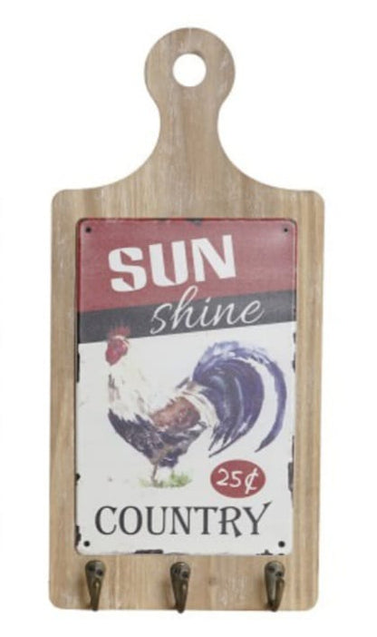 PERCHERO TABLA MADERA