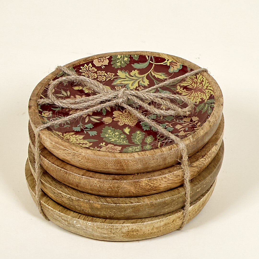 POSAVASOS SET BURDEOS