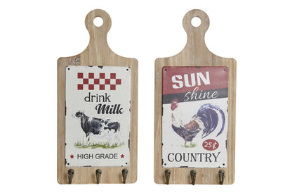 PERCHERO TABLA MADERA