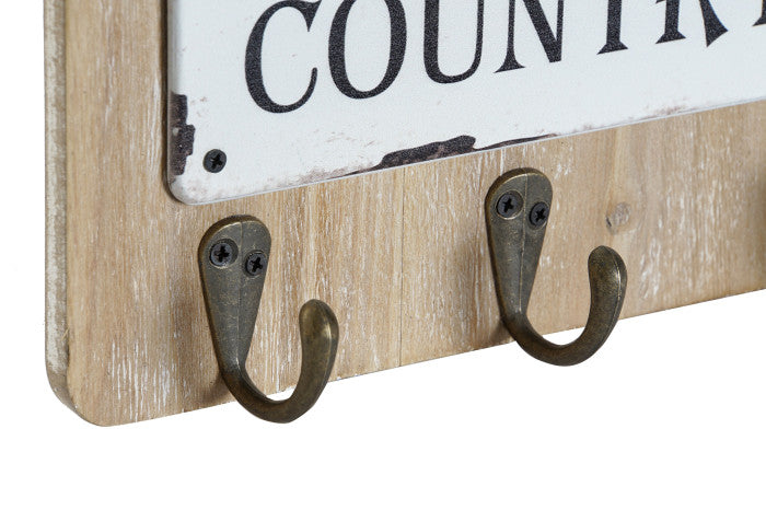 PERCHERO TABLA MADERA